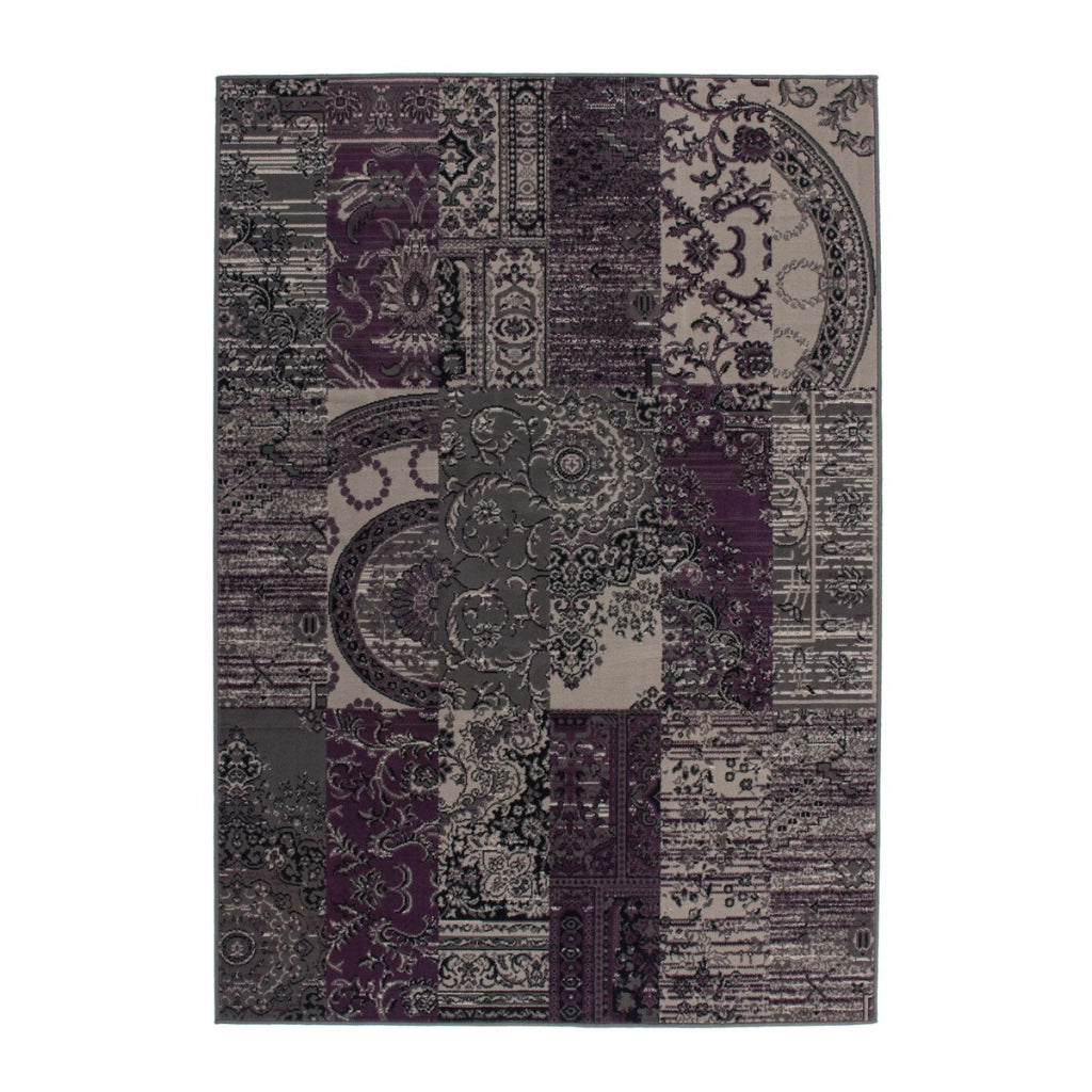 Tappeto Funky Sona 2086 a tessitura piatta effetto patchwork