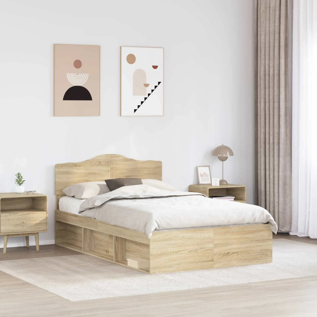 Struttura del letto Sonoma 120 x 190 cm Pino massello 3412927