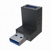 Trade Shop - Connettore Dati Adattatore Usb Maschio- Usb Femmina Ad Angolo 90° Prolunga C-057 -