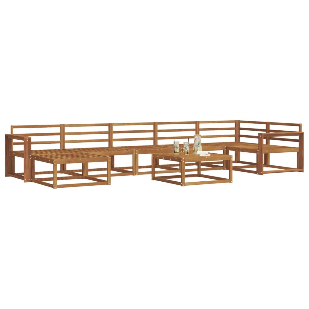 Set di divani da esterno 8 pcs Naturale