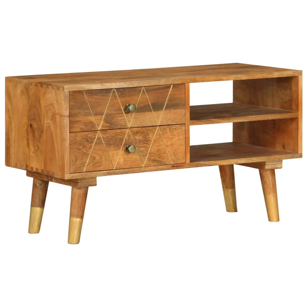 Mobile Porta TV 85x35x47 cm in Legno Massello di Mango cod mxl 63206