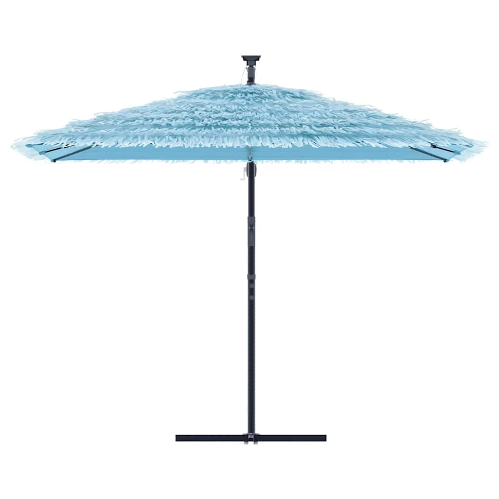 Ombrellone da giardino in poliestere blu 290 x 290 x 238 cm protezione dal sole e dalla pioggia stile outdoor 02_0056382