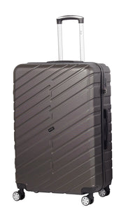 Trolley Valigia Grande Rigido 4 Ruote TSA in ABS Ravizzoni Cuba Grigio
