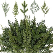 40 pezzi di fili di seta in 5 stili per decorazioni di Natale e artigianato DIY