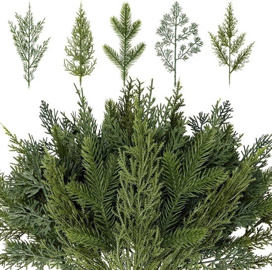 40 pezzi di fili di seta in 5 stili per decorazioni di Natale e artigianato DIY
