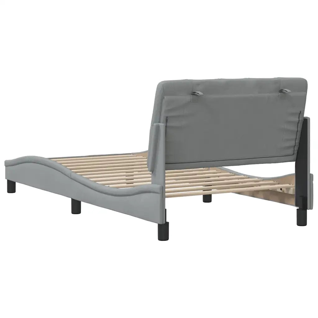 Giroletto senza Materasso Grigio Chiaro 100x200 cm Tessuto 3310580