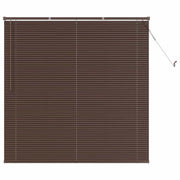 Tenda Veneziana | Tenda a lamelle Marrone Scuro 160 x 150 cm 25 mm PVC