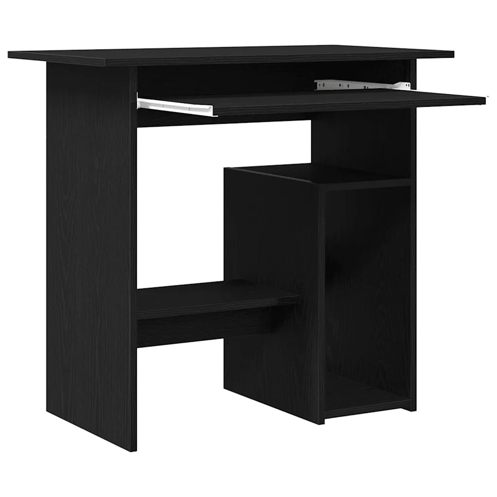Scrivania Rovere Nero 80x45x74 cm in Legno Multistrato 862007