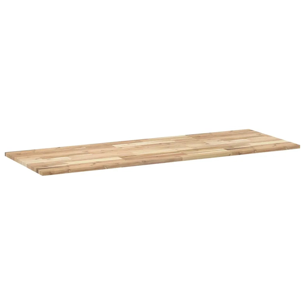 Piano Tavolo Rettangolare 140x50x2cm Legno Massello di Acacia 4008754