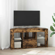 Mobile TV LED Angolare Rovere fumé 100 x 40 x 50 cm 889800