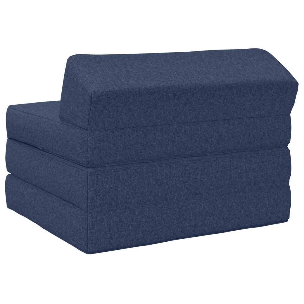 Divano Letto Pieghevole Blu 200 x 70 x 10 cm Tessuto 900022