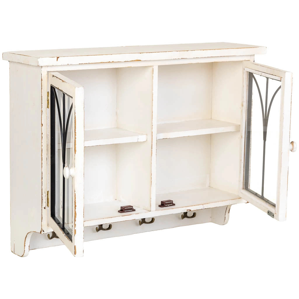 Scaffale in legno beige 69x18x50,5h cm