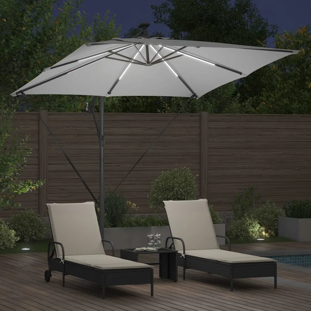 Ombrellone Sabbia 249 x 249 x 250 cm Poliestere e Alluminio 42003399
