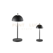 LAMPADA DA TAVOLO RICARICABILE LED PARTY NERA 2,5W 350LM 3000K DIMMERABILE IP44 13x30CM