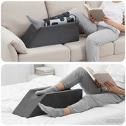 Cuscino per Gambe Grigio 68 x 25 x 21,5 cm Schiuma PU 42020193