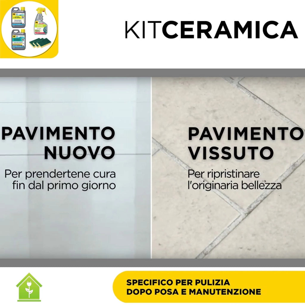 Fila Kit Ceramica Kit Specifico Per Pulizia Dopo Posa E Manutenzione - Kit Da 4 Pz