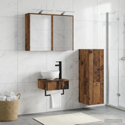 Set di Armadi da Bagno 4 pz Legno antico Legno ingegnerizzato 3407373