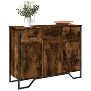 vidaXL Credenza Rovere Fumo 97x32,5x74,5 cm in Legno Multistrato