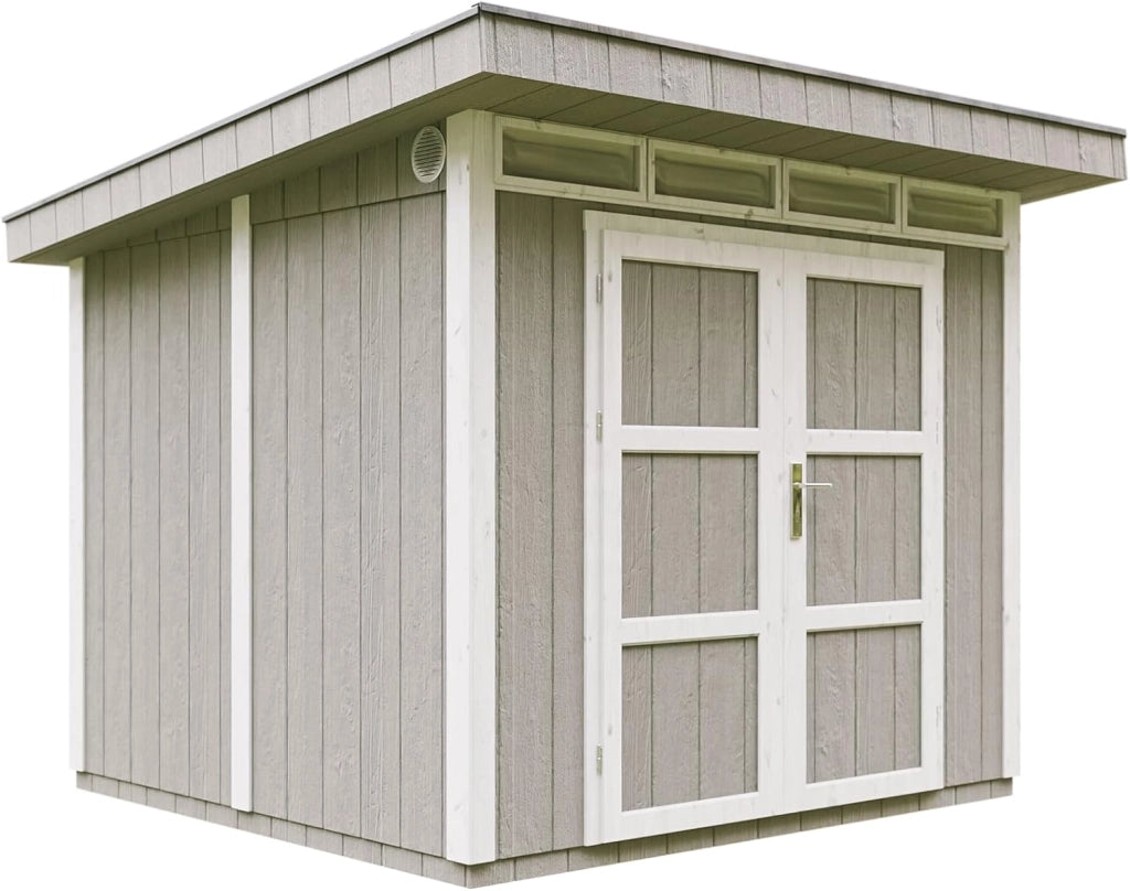 Casetta da Giardino di QUALIT? PREMIUM 5,9m?²-L279xW293cm - TIMBELA M903A-TUNDRA GREY