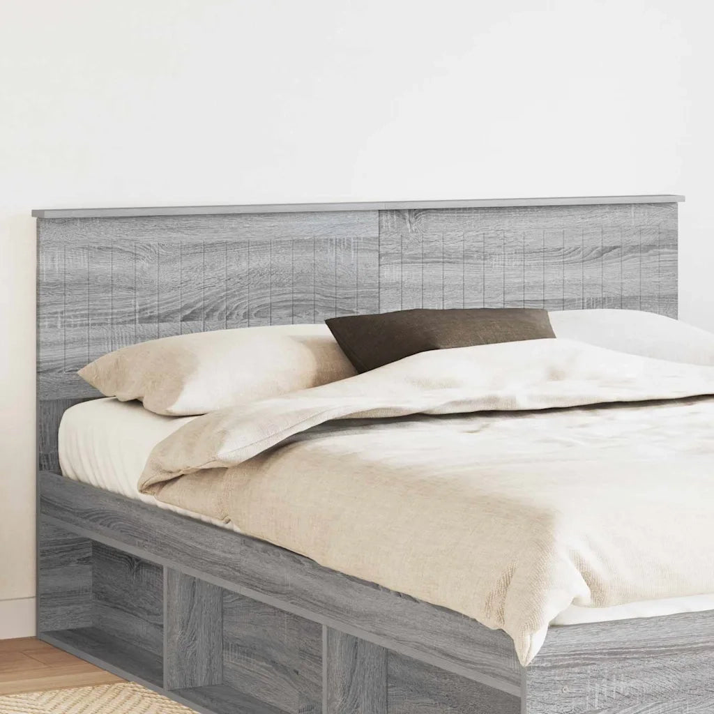 Testiera-Testata-Testiera Decorativa Grigio Sonoma 160 cm Legno multistrato 876382