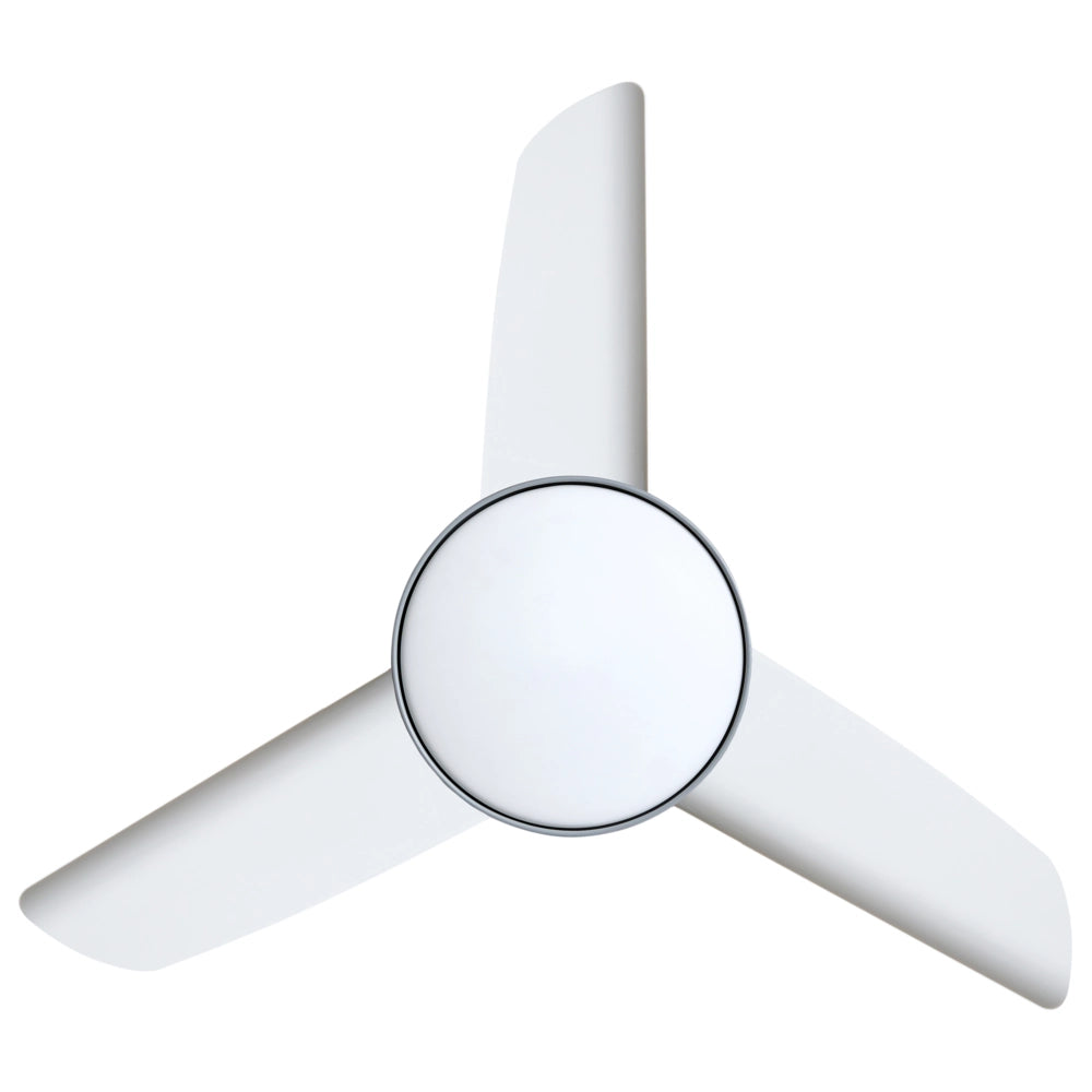 Ventilatore da soffitto con luce Grigio Sintetico Telecomando Moderno Scandinavo Soggiorno