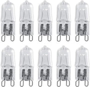10 pezzi 120 V 40 Watt lampadine G9 a doppio pin con vetro chiaro per illuminazione di soggiorno, lampade da soffitto, armadi e illuminazione di paesaggio e ufficio