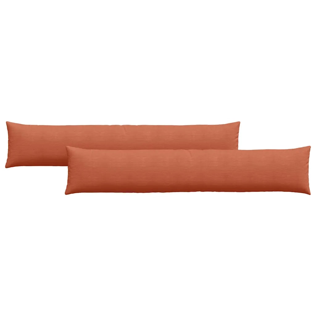 Cuscini da Divano 2 pz | Cuscini per sedie Rosso Arancio 200 x 40 cm