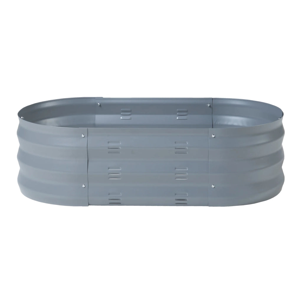 Fioriera rialzata acciaio zincato 90 x 50 x 25 cm antracite 03_0009506