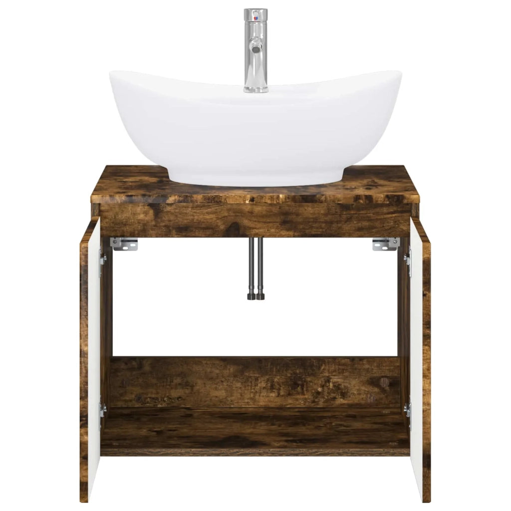 Set di mobili per il bagno Rovere Fumo Legno ingegnerizzato 3404345