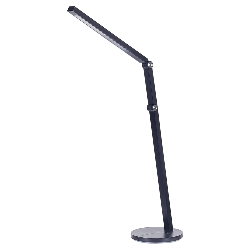 Lampada da scrivania nera a LED e tocco touch con luce d'intensità variabile e braccio regolabile stile moderno ufficio cameretta
