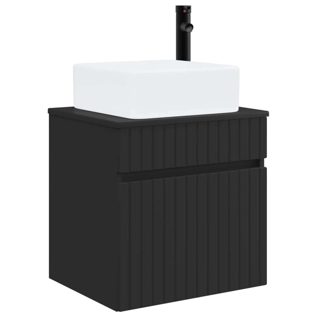 Mobile lavabo da parete Nero 49 x 41 x 63 cm 890563