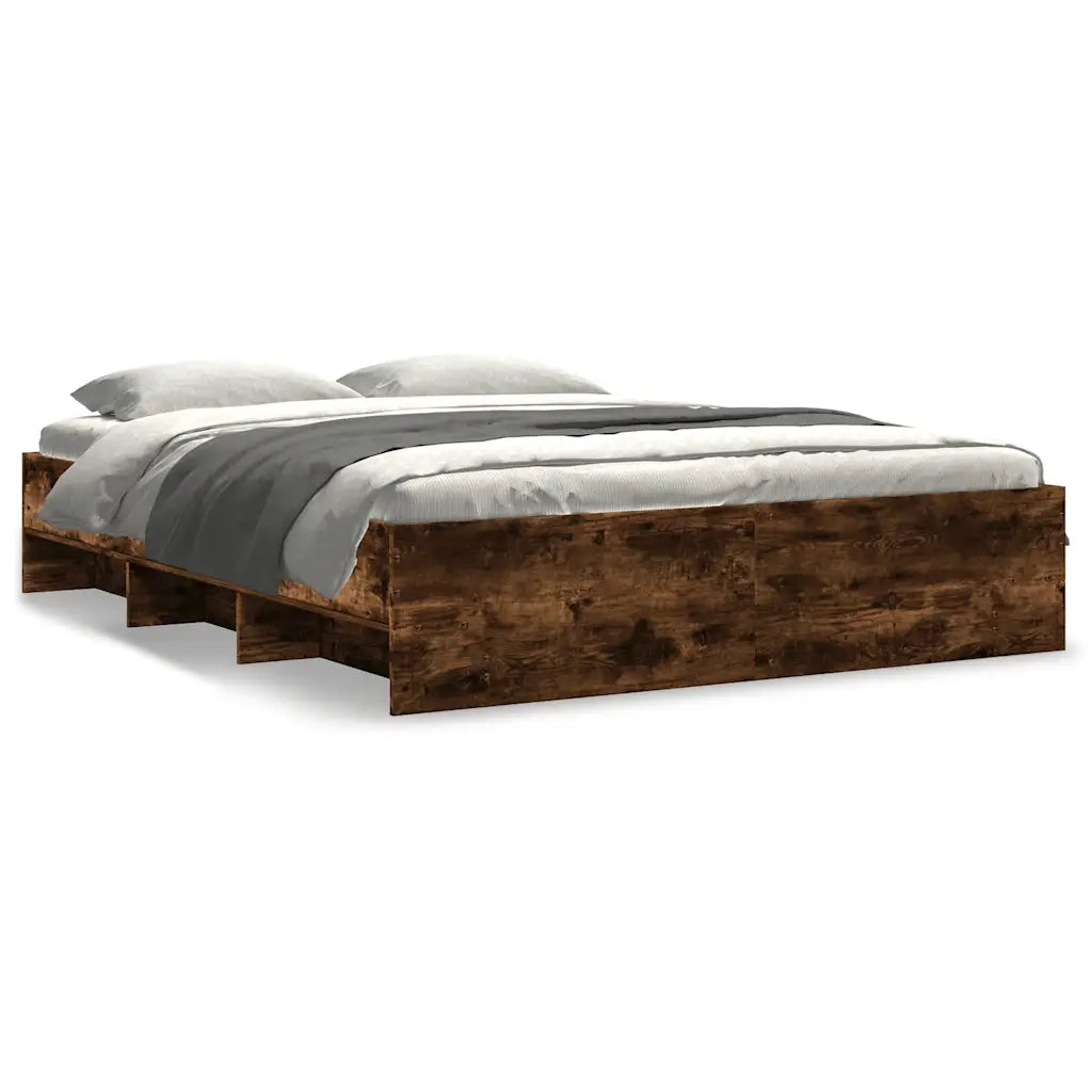 Giroletto senza Materasso Rovere Fumo 150x200 cm in Truciolato