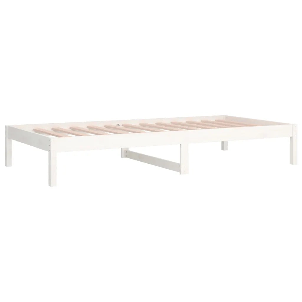 Dormeuse senza Materasso Bianca 80x200 cm Legno Massello Pino 820418
