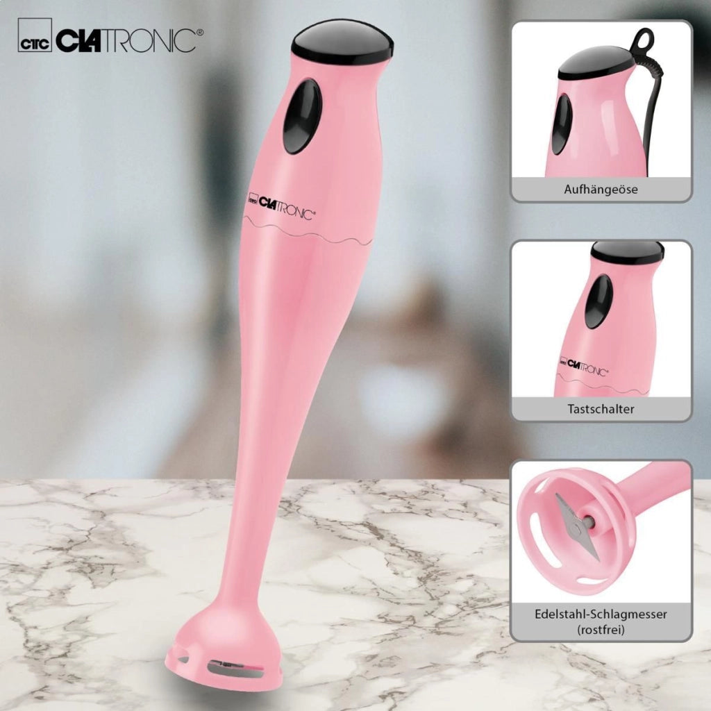 Clatronic 263922 frullatore 0,5 L Frullatore per cottura 180 W Rosa