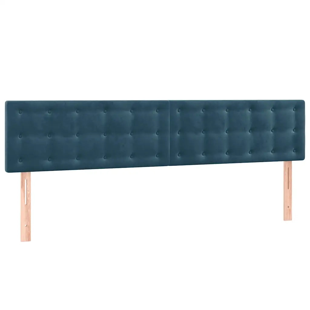 Giroletto a Molle con Materasso Blu Scuro 180x200 cm in Velluto cod mxl 74398