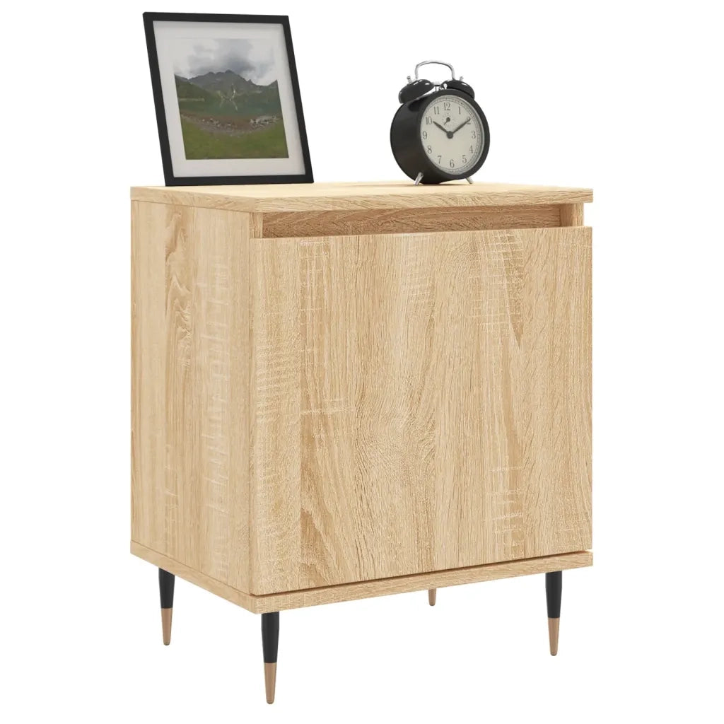 Comodini 2 pz Rovere Sonoma 40x30x50 cm in Legno Multistrato 826819