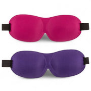 Maschera da sonno 3D-contour - Oculaire per Signora/Signore - Set da 2 pezzi - Impermeabile e soffice - Cintura regolabile - Design elegante