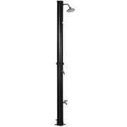 Doccia Solare 15,5x15,5x222 cm da 20L con Rubinetto Inferiore e Temperatura Regolabile Nero
