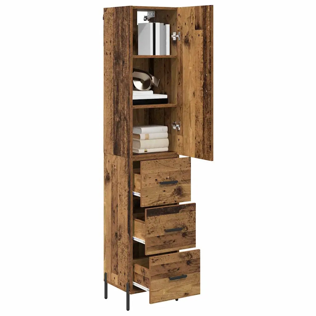 Credenza-Buffet-Armadio da cucina Legno vecchio 34,5 x 34 x 180 cm Legno multistrato 855893