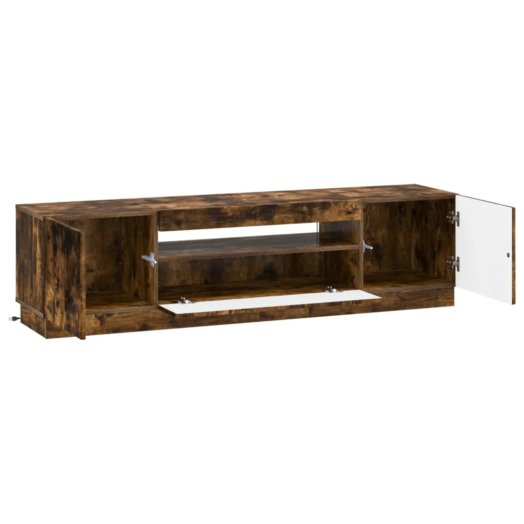 Mobile TV LED Rovere Fumo Legno ingegnerizzato 897350