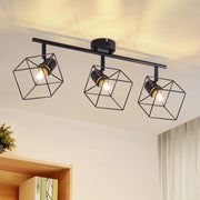ZMH Faretto da soffitto 3 fiamme orientabile 350° lampada da soffitto vintage in metallo soggiorno