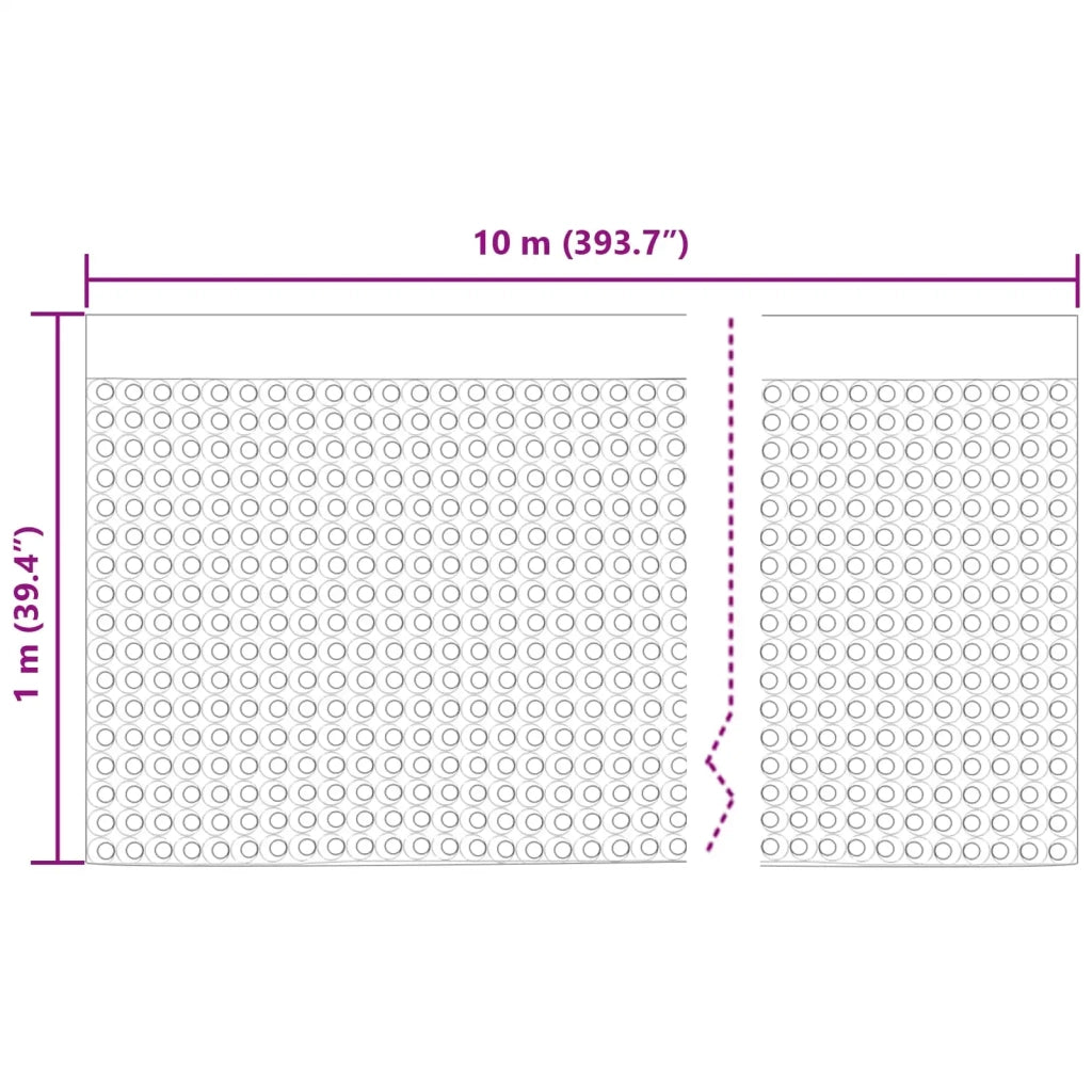 Foglio di drenaggio stampato Nero 1 x 10 m HDPE CFW7844353
