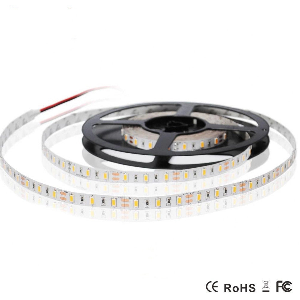 Trade Shop - 5 Metri Strip Striscia 300 Led 3014 Smd Per Esterno Ip65 12 V Dc Caldo Freddo -