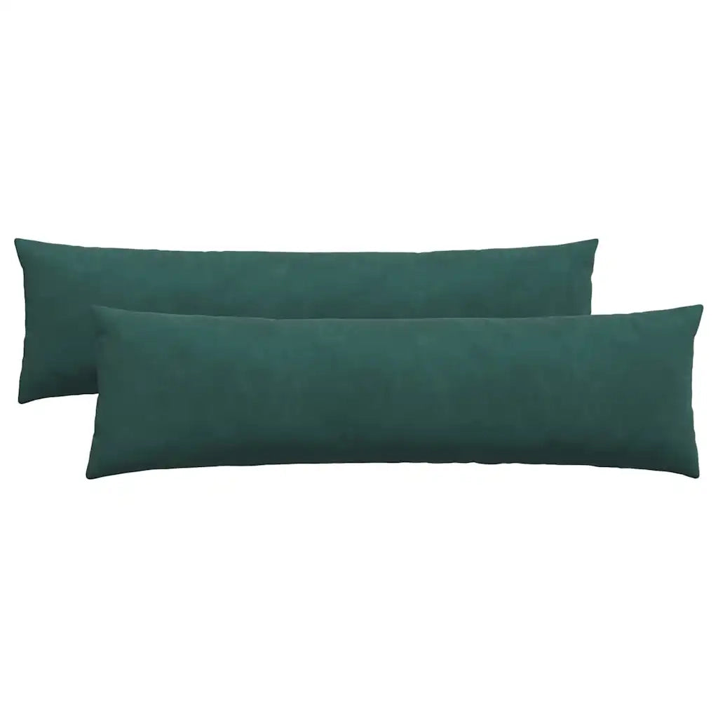 Cuscini da Divano 2 pz-Set di 2 Cuscini per Sofa Verde Scuro 145 x 40 cm 518297
