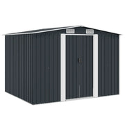 Capanno per Attrezzi Antracite in Acciaio 257x205x178 cm  cod mxl 52041