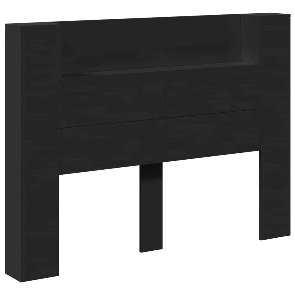 Testiera Letto Nero Legno ingegnerizzato