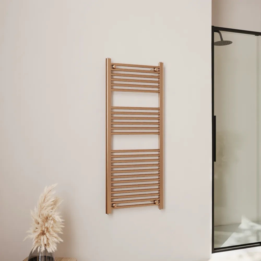 Termoarredo idraulico 1200x450 oro rosa interasse 400 | Polaris