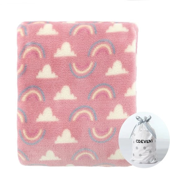 Coperta Fleece 75x100cm - Coperta per lettino - Coperta per bambini - Coperta per auto - Leggera e calda - Coperta per bambini