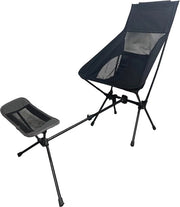 Campingstool Opvougbile con Schienale Alto - Ultralight, Ripiegabile, Borsa da Trasporto, Capacità 150 kg per Giardino, Pic-Nic e Escursioni