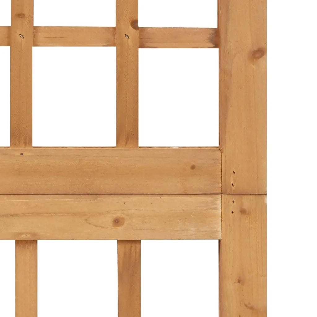 Divisorio a 5 Pannelli-Set di 5 pannelli Paravento in Legno Massello di Abete 201,5x180 cm